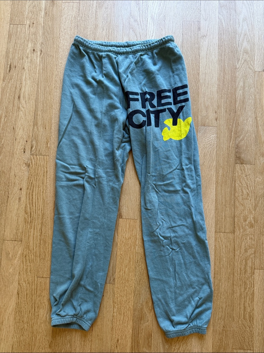 EUC Free City sweatpants/bluish green/XS